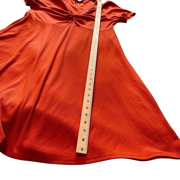 Torrid Ribbed Twist Front -Skater Dress-Knee-Length Dress-Size 1/XL/14-16 - Picture 10 of 11